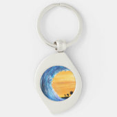 Gezeitenwelle Schlüsselanhänger (Vorderseite)