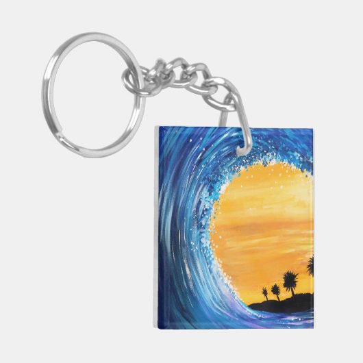 Gezeitenwelle Schlüsselanhänger (Vorderseite links)