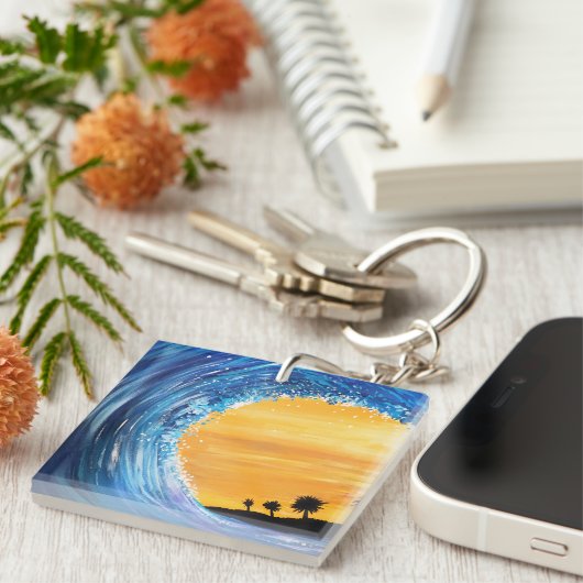 Gezeitenwelle Schlüsselanhänger (Vorderseite rechts)