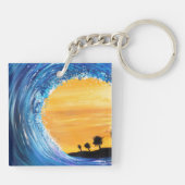 Gezeitenwelle Schlüsselanhänger (Rückseite)