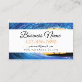 Gezeitenwelle Visitenkarte (Rückseite)