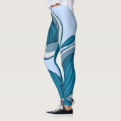 Gezeitenwellen Abstrakte OzeanLeggings Leggings (Links)