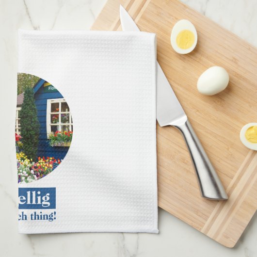 Gezellig, das ist ein Hobby! Geschirrtuch (Viertel Falte)