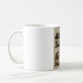 Gezellige tierische Freunde lesen und entspannen Kaffeetasse