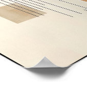 Gezersplitterte Erdtongeometrie Poster (Ecke)