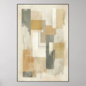 Gezersplitterte Erdtongeometrie Poster (Vorne)