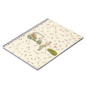 Gezichnetes Golf-Style-Notizbuch Notizblock (Linke Seite)