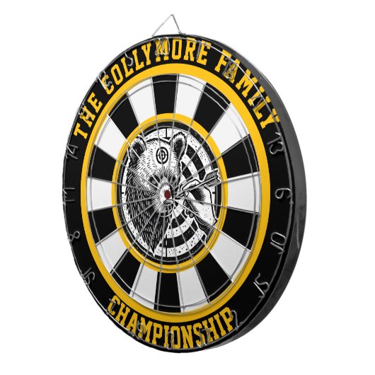 Gezielte Bärenhalterung Dartscheibe (Vorderseite rechts)