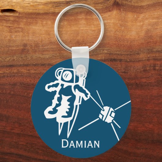 Gezielter Astronaut in der Raumfahrtflotte Schlüsselanhänger (Vorderseite)