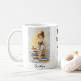 Gezielter Mug für den Literaturbuchleser Kaffeetasse