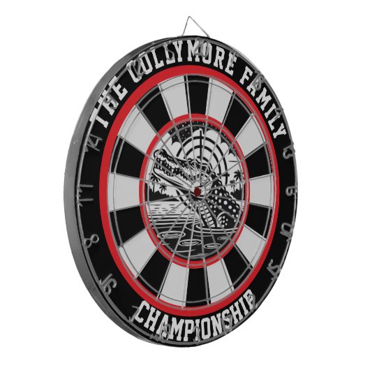 Gezieltes Crocodile Lake Design Dartscheibe (Vorderseite Links)