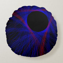 Gezieltes dreieckiges geometrisches Rundkissen