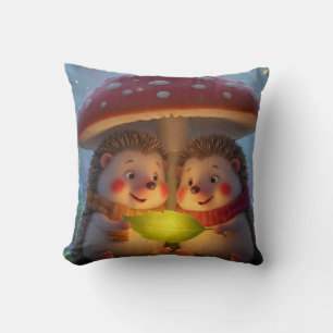 Gezieltes Wald-Igel-Fantasy-Wurfkissen Kissen