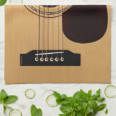 Gezierte oberste Akustikgitarre Geschirrtuch (Gefaltet)