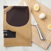 Gezierte oberste Akustikgitarre Geschirrtuch (Viertel Falte)