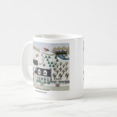 Geziertes Hügel-Weihnachten Kaffeetasse (Vorderseite Links)