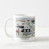 Geziertes Hügel-Weihnachten Kaffeetasse (Links)