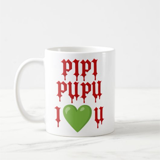 Gezimutige Code-Tasse Kaffeetasse (Links)