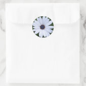 gezogene Blume Runder Aufkleber (Tasche)