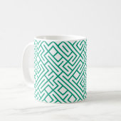 gezogene Linien 10 DRUCKgenerativ (Emerald Line) Kaffeetasse (Vorderseite Links)