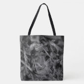 gezogene Quadrate, schwarz-graue Pinselstriche Tasche (Vorderseite)