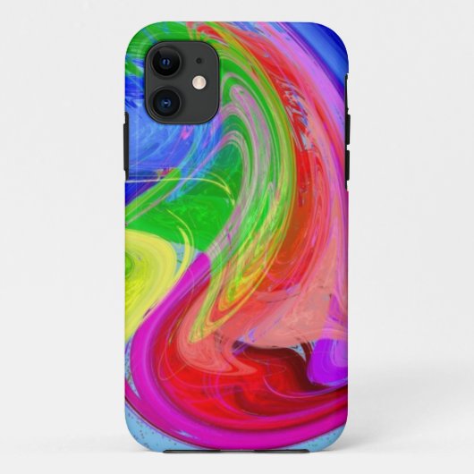 gezogener Regenbogen Case-Mate iPhone Hülle (Rückseite)