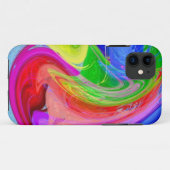 gezogener Regenbogen Case-Mate iPhone Hülle (Rückseite (Horizontal))
