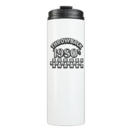 Gezogener Rückschlag der 1980er Jahre Thermosbecher