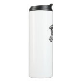 Gezogener Rückschlag der 1980er Jahre Thermosbecher (Nach links gedreht)