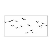 gezogener Vogel Gummistempel (Prägung)