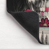 Gezogener Zucker, schmelzender Zuckerschädel Mousepad (Ecke)