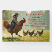 Gezüchtete Bio Landwirtschaft Frischeier Käfig fre Banner (Horizontal)