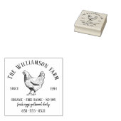 Gezüchtete Familienbetriebe Vintage Frischeier Gummistempel (Stempel)