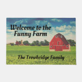 Gezüchtete Farm, maßgeschneiderte Türmatte (Vorderseite)