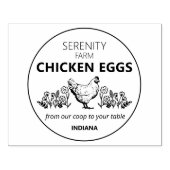 Gezüchtete Hühnereier, kleine Unternehmen Gummistempel (Prägung)