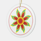 Gezüchtete Sonnenblumen Keramikornament (Links)