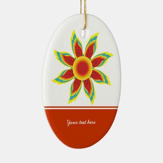 Gezüchtete Sonnenblumen Keramikornament (Rechts)