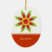 Gezüchtete Sonnenblumen Keramikornament (Vorne)