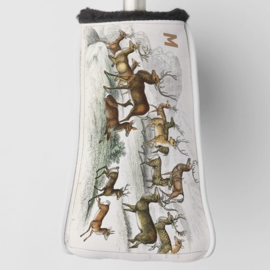 Gezüchteter Rotwild, Hind, Roebuck, Musk Deer Golf Headcover (Rotieren 90)