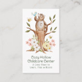 Gezüchteter Waldbär Blumenbär Kindertagesstätte Visitenkarte (Vorderseite)