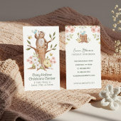 Gezüchteter Waldbär Blumenbär Kindertagesstätte Visitenkarte