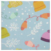 Gezwirnhäute und Mitten Blaues Wintermuster Stoff (Muster)
