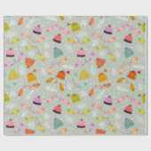 Gezwirnhäute und Zwergwintermuster Geschenkpapier (Flach)