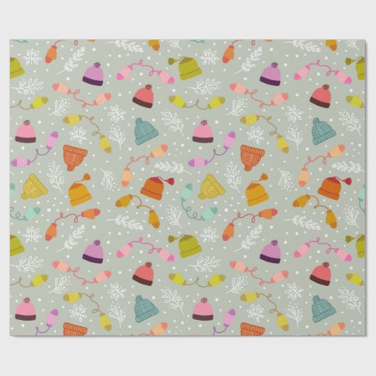 Gezwirnhäute und Zwergwintermuster Geschenkpapier (Flach)