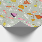 Gezwirnhäute und Zwergwintermuster Geschenkpapier (Ecke)