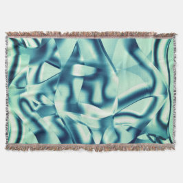 Gezwirnte, grünlich blaue Formen, schimmernde Zyan Decke