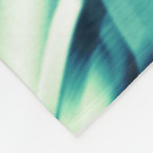 Gezwirnte, grünlich blaue Formen, schimmernde Zyan Fleecedecke (Ecke)