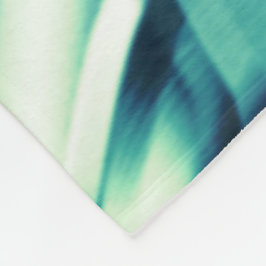 Gezwirnte, grünlich blaue Formen, schimmernde Zyan Fleecedecke