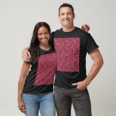 Gezwirnte Pullover-Textur, Kirsche lila. T-Shirt (Unisex)