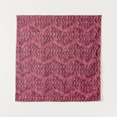 Gezwirnte Pullover-Textur, Kirsche lila. Wandteppich (Vorderseite (Horizontal))
